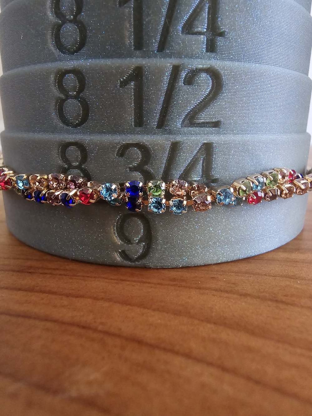 Gold-Tone Multicolor Adjustable Bracelet - Picture 2 of 5